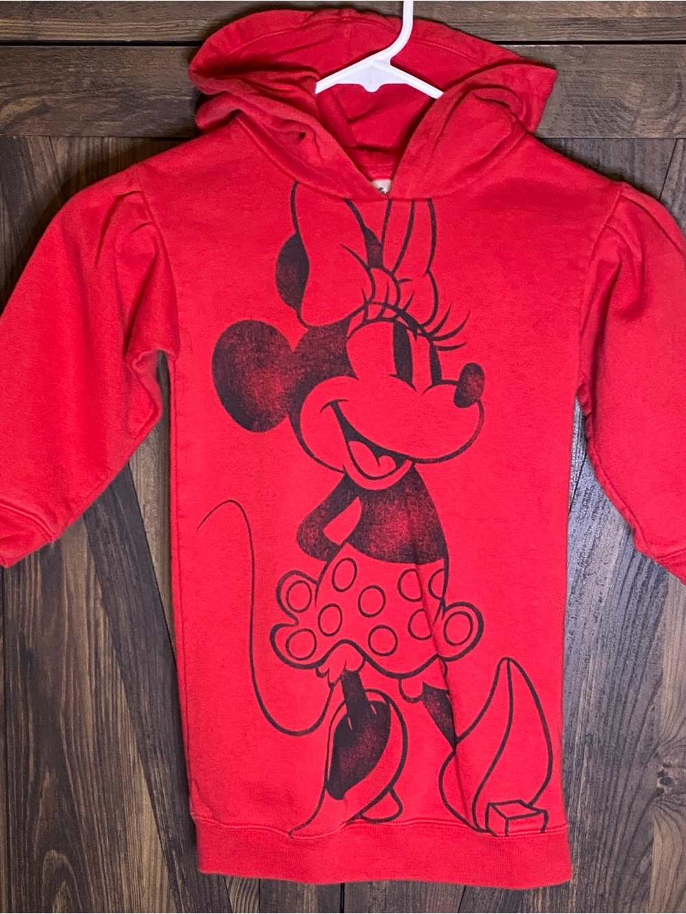 Girls' Gap Disney Red Minnie Mouse Hoodie Dress -